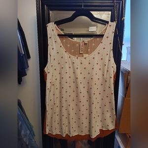 NWT Anthropologie Palm Tank B1